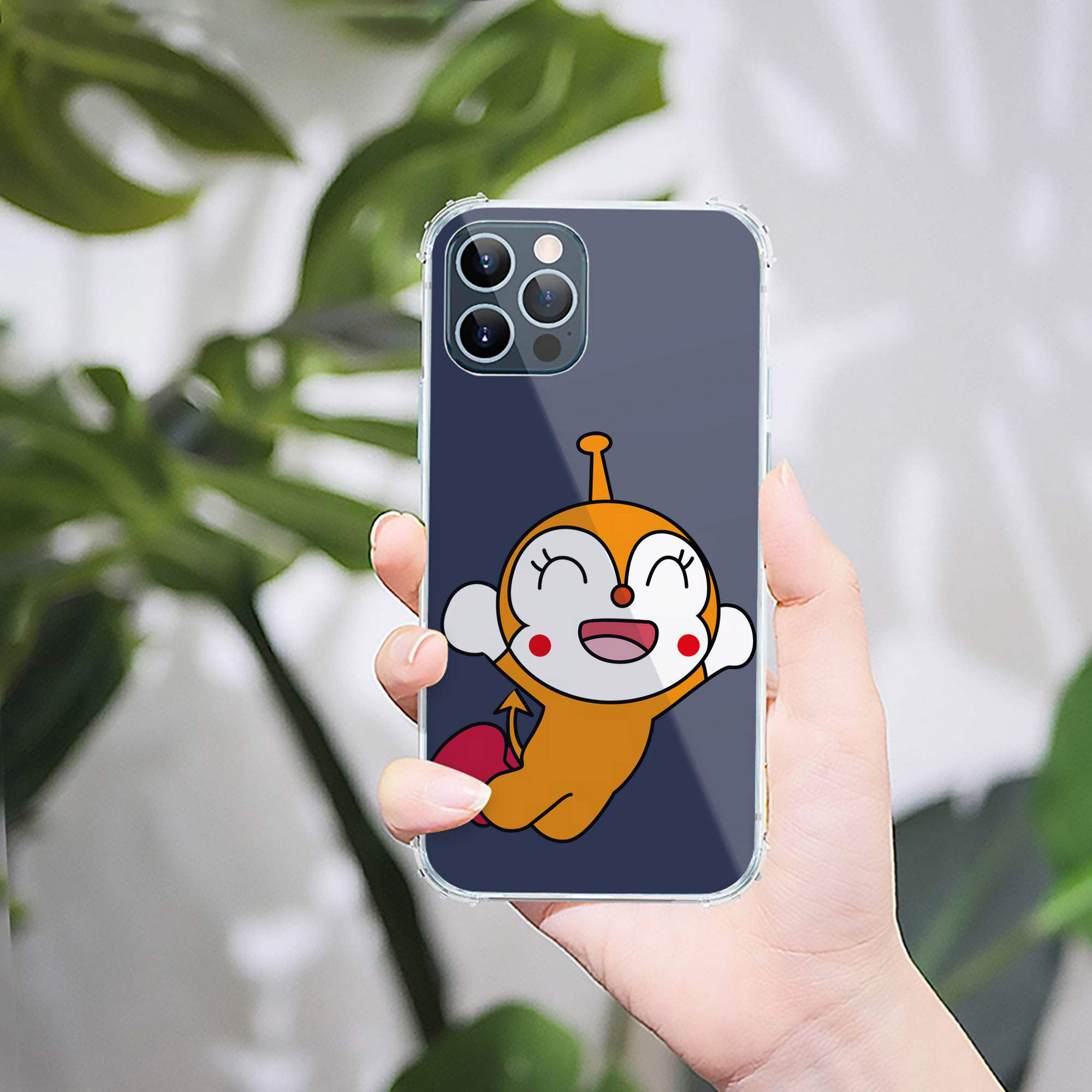 （画像用） アンパンマン Anpanman 【iPhone 12シリーズ対応】透明スマホケース（クリアソフトケース）